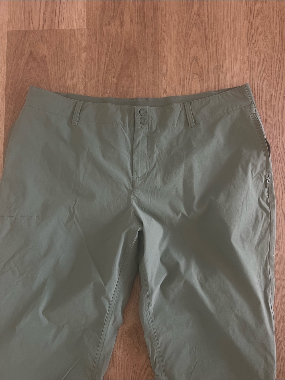 ZeroXposur Men's Green Solid Flat Front Casual Pants 40W XXL Nylon/Spandex - Picture 2 of 5
